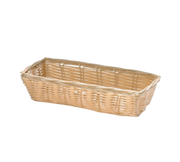 Tablecraft 1116W Natural Round Polypropylene Basket | 9" x 3 1/2"