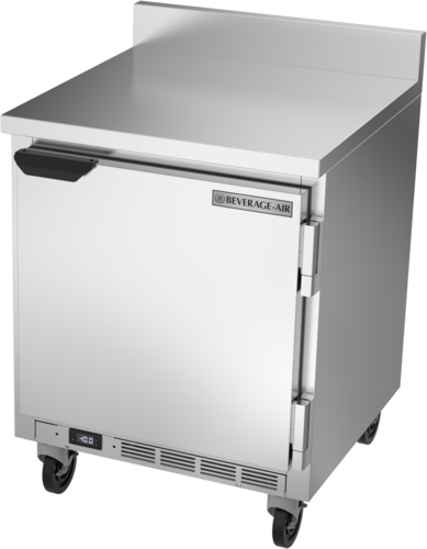 Beverage Air WTF27HC-FIP 27" Shallow Depth Worktop Freezer w/ 4" Foamed-In Backsplash | 5.24 Cu. Ft.