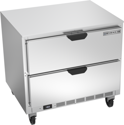 Beverage Air UCFD36AHC-2 36" 2 Drawer Undercounter Freezer | 8.7 Cu. Ft.