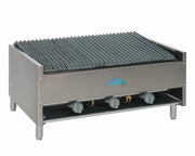 Comstock-Castle ELB36-B 36" Manual Countertop Gas Lava Rock Charbroiler | 90,000 BTU