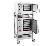 AccuTemp S3/S62403D110 DBL Steam&Hold 9 Pan Electric Floor Model Convection Steamer | 240V