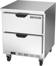 Beverage Air WTFD27AHC-2-FLT 27" 2 Drawer Worktop Freezer w/ Flat Top | 6.13 Cu. Ft.