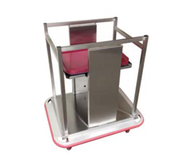 Carter-Hoffmann OTD1418 Mobile Open Tray Dispenser | 14" x 18" Trays