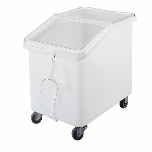 Cambro IBS37148 37 Gallon Mobile Ingredient Bin w/ Clear Sliding Cover and S-hook