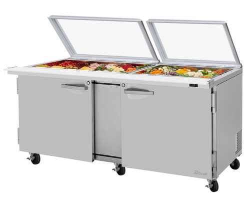 Turbo Air PST-72-30-N-GL Mega Top Sandwich / Salad Prep Table