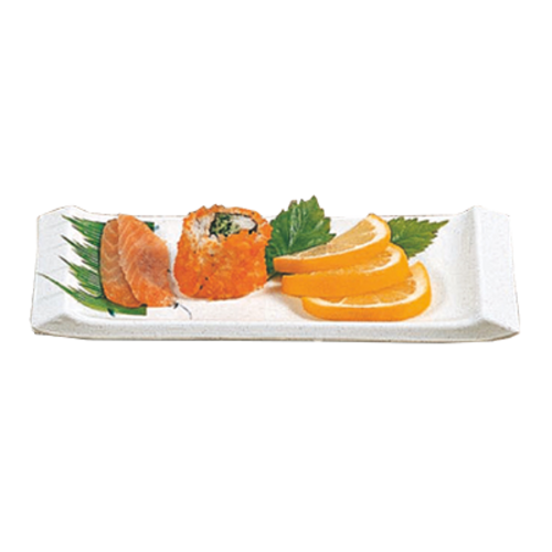 Thunder Group 1501BB Blue Bamboo 8 1/2" X 3 3/4" Vegetable Serving Plate | Case of 12