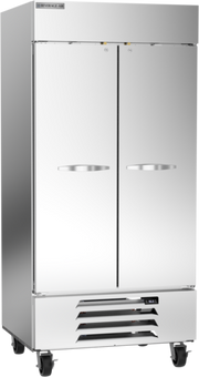 Beverage Air HBR35HC-1 39.5" 2 Solid Door Bottom Mount Reach In Refrigerator | 35.08 Cu. Ft.