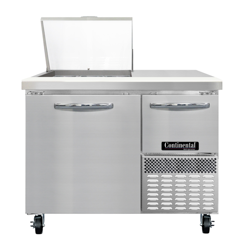 Continental Refrigerator RA43N9M Refrigerated Counter, Mega Top Sandwich / Salad Unit