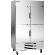 Beverage Air HBF44HC-1-HS 47" 4 Solid Half Door Bottom Mount Reach-In Freezer | 44 Cu. Ft.