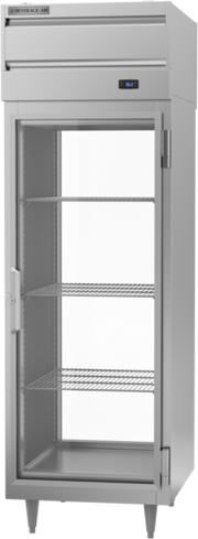 Beverage Air PRD1HC-1BG 27" 2-Glass Door Pass Thru Refrigerator | 22.9 Cu. Ft.