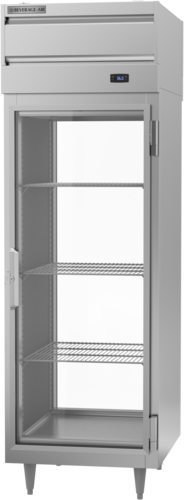 Beverage Air PRD1HC-1BG 27" 2-Glass Door Pass Thru Refrigerator | 22.9 Cu. Ft.