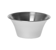 Tablecraft 5064 6 oz. Stainless Steel Flared Rim Sauce Cup