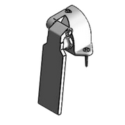 T&S Brass B-0507-509PDL Ledge Mount Single Knee Pedal Valve