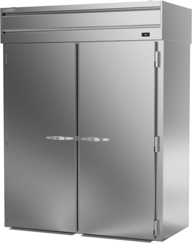 Beverage Air PRT2XTHC-1AS 69" Extra Tall 2-Solid Door Roll-Thru Refrigerator | 78.49 Cu. Ft.