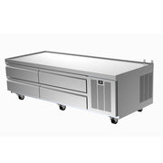 Delfield F2975CP 75" 4-Drawer Low-Profile Chef Base Refrigerator | 8-Pan Capacity