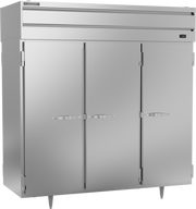 Beverage Air PRD3HC-1AS 78" 6-Solid Door Pass Thru Refrigerator | 73.99 Cu. Ft.