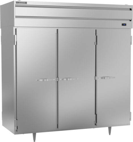 Beverage Air PRD3HC-1AS 78" 6-Solid Door Pass Thru Refrigerator | 73.99 Cu. Ft.