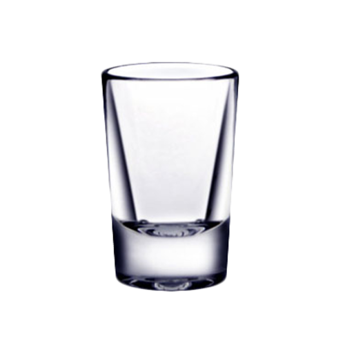 Thunder Group 1 oz. Heavy Base, Clear Polycarbonate Shot Glass | Model No. PLTHSG001CC