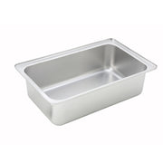 Winco C-WPF6 Full Size Aluminum Spillage Pan | 6" Deep