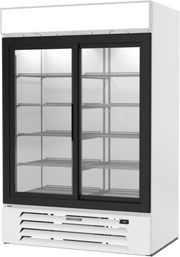 Beverage Air MMR45HC-1-W 52" 2 Swing Glass Door White Merchandiser Refrigerator | 46.15 Cu. Ft.