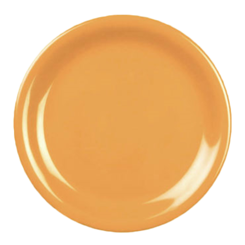 Thunder Group CR109YW Yellow 9" Narrow Rim Plate | Case of 12
