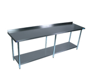 BK Resources SVTR-1896 Stainless Steel Work Table w/ Backsplash | 96" x 18"