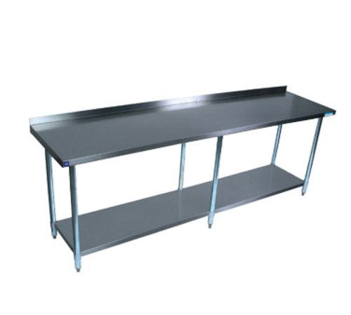 BK Resources SVTR-1896 Stainless Steel Work Table w/ Backsplash | 96" x 18"