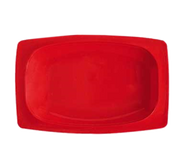G.E.T. OP-118-RSP Red Sensation 12-5/8" x 8" Red Oval Melamine Platter | Case of 12