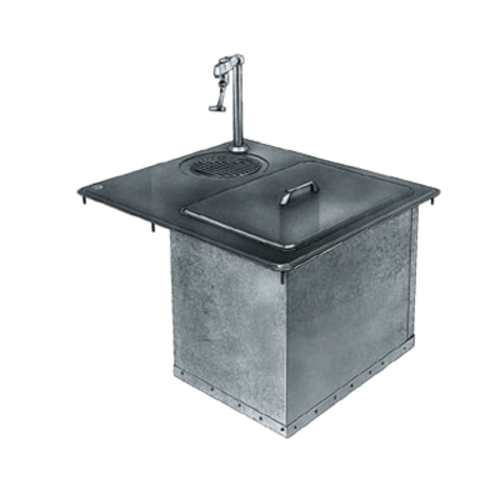 Delfield 204 24" x 21" Drop-In Ice & Water Station w/ Glass Filler | 45 lbs. Capacity