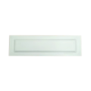 G.E.T. Milano ML-226-W White 8-1/4 x 21-1/2" Rectangle Melamine Platter