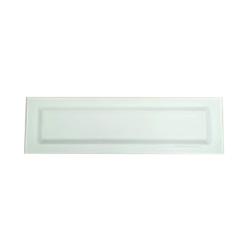 G.E.T. Milano ML-226-W White 8-1/4 x 21-1/2" Rectangle Melamine Platter