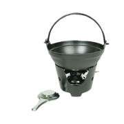 Thunder Group 32 oz. Aluminum Shabu Serving Bowl w/Aluminum Ladle | Model No. IRPA004