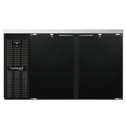 Continental BB59N 60" 2-Door Black Back Bar Cooler