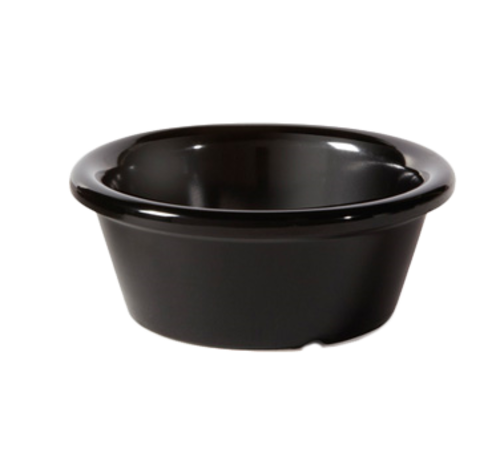 G.E.T. RM-203-BK Black 1-1/2 oz Melamine Ramekin | Case of 72
