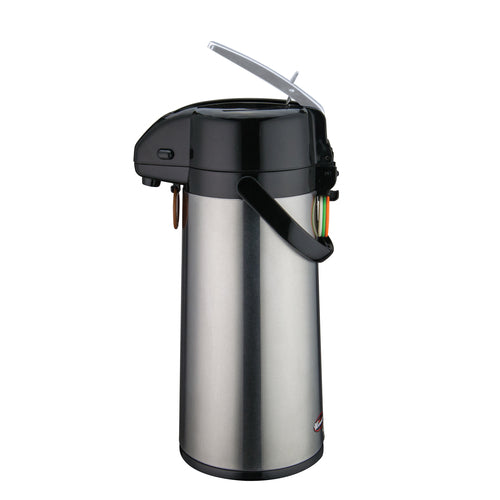 Winco AP-822 Glass Liner Lever Top Airpot | 2.2 Liter
