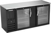 Beverage Air BBN68HC-G-B Back Bar Cooler