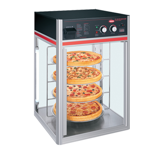 Hatco Flav-R-Savor FSDT-1-120-QS Rotating Heated Pizza Merchandiser | 120V