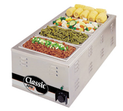 APW Wyott CW-3AI 28.5 Qt. 4/3 Size Electric Countertop Round Food Warmer | 1,200/1,600 Watt