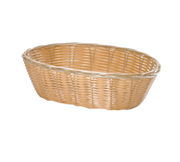 Tablecraft 2476 10" Oval Handwoven Bread Basket | Multiple Color Options