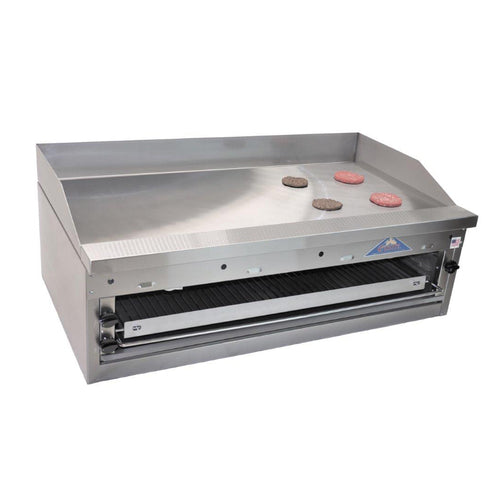 Comstock-Castle FHP48-48B 48" Countertop Gas Griddle & Cheesemelter Combo | 60,000 BTU