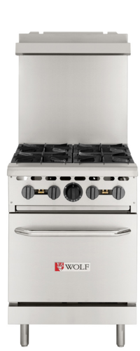 Wolf WX24-4BN-QS-COMMANDER 24" Gas Range