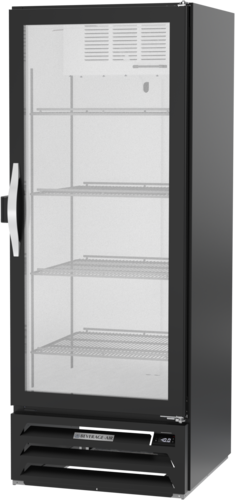 Beverage Air MMF12HC-1-B-IQ 24" 1 Glass Door Black Reach In Merchandiser Freezer | 11.9 Cu. Ft.
