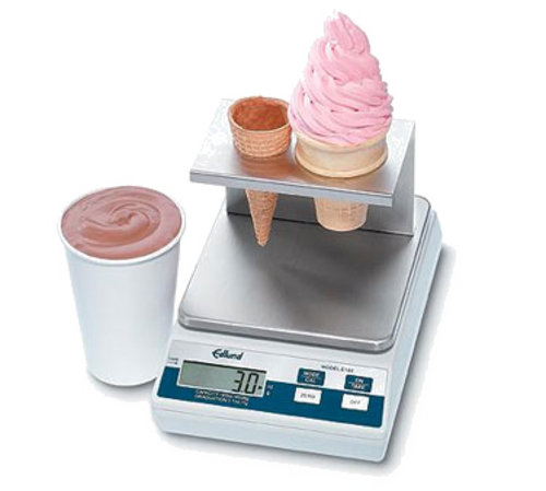 Edlund E-160 IC 160 oz. x 1 oz. Digital Portion Scale w/ Ice Cream Platform
