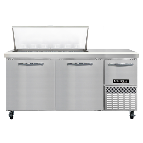 Continental Refrigerator RA68N18M Refrigerated Counter, Mega Top Sandwich / Salad Unit