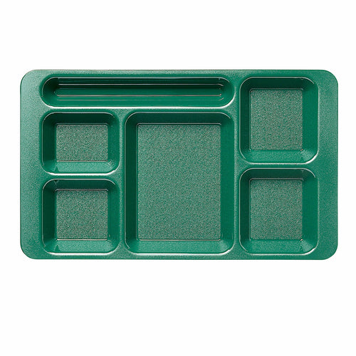 Cambro 1596CW Camwear 6 Compartment Eco-safe Tray | 9" x 15"