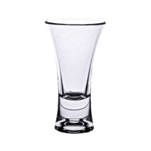Thunder Group 2 oz. Flared, Heavy Base, Clear Polycarbonate Shot Glass | Model No. PLTHSG002AC