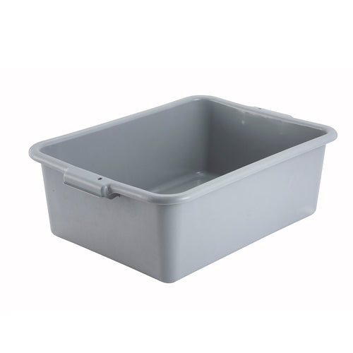 Winco PL-7G Bus Tub, Gray | 21-1/2" x 15" x 7"
