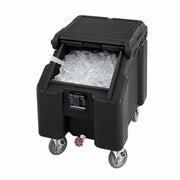 Cambro ICS100L4S SlidingLid Mobile Ice Caddy w/ Swivel Casters | 100 lbs.