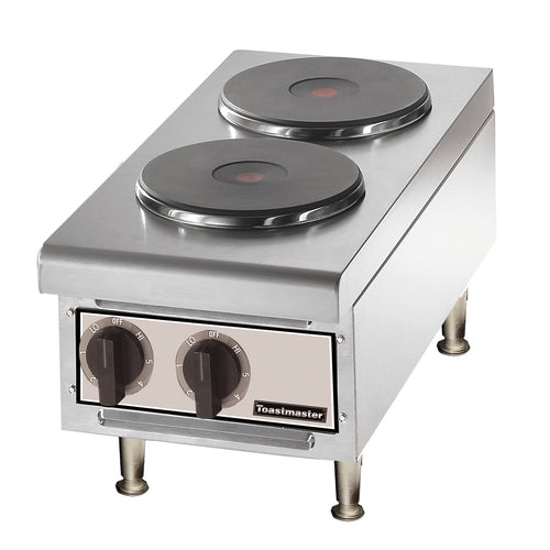 Toastmaster TMHPF 12" 2 Burner Solid French-Top Electric Hot Plate | 208/240V