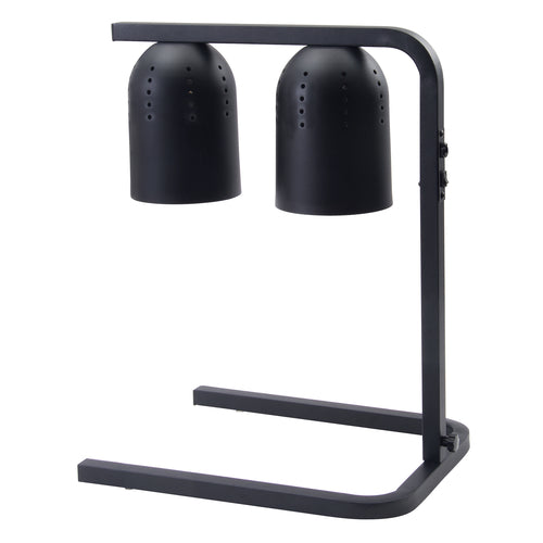 Winco EHL-3C 3-Position Electric Steel Tubing Heat Lamp | Black